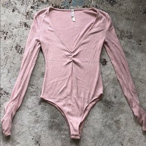 FREE PEOPLE | Deep V Ribbed Bodysuit